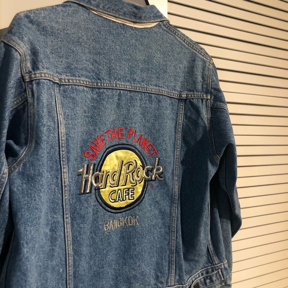 NEW Vintage Hard Rock Cafe Bangkok Denim Jacket